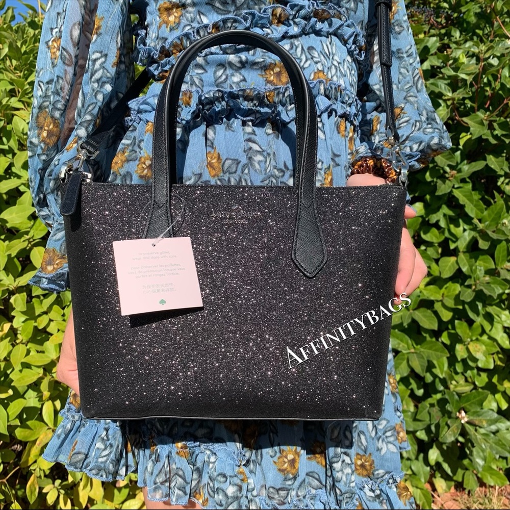Kate spade Small Bag Joeley Satchel black glitter - Picture 1 of 8